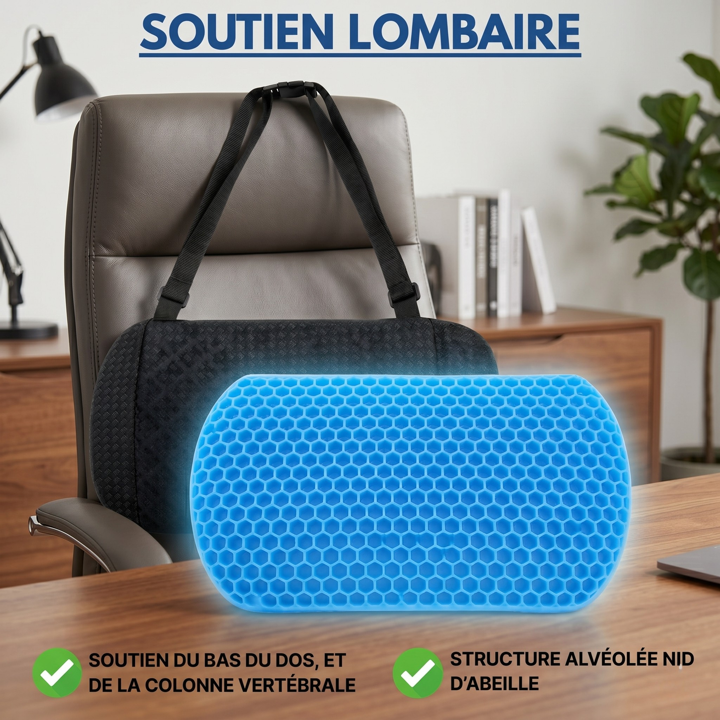Coussin Lombaire en Gel - Mollia™